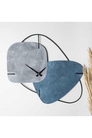 Reloj Brazil - 58 x 55 cm - Azul y gris