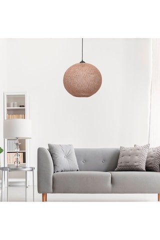 Lámpara de techo - Crema y negro - 45-60 W