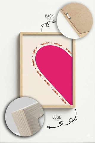 Tableau en bois massif - 33 x 48 cm