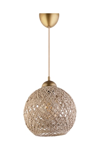 Lámpara de techo - Blanco y dorado - 60 W