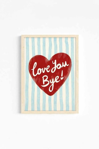 Tableau en bois massif - Rouge