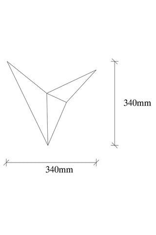 Applique murale Bird - Noir - 10 W