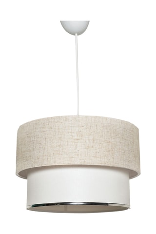 Suspension Corbeu - Crème et blanc - 45-60 W