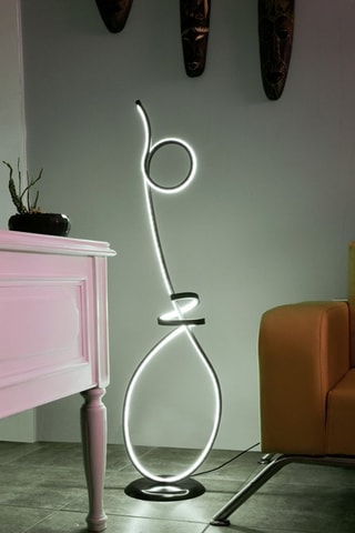 Lampadaire Tripod - Naturel et gris - 8-10 W