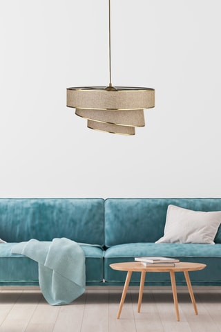 Suspension - Taupe et doré  - 40 W