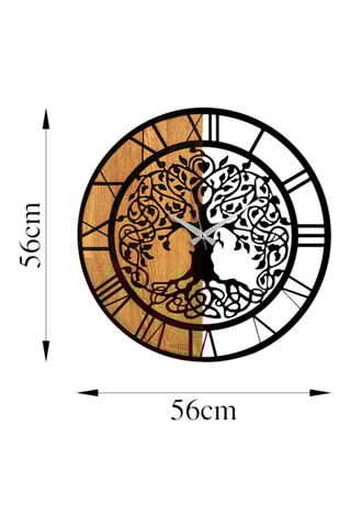 Reloj - 56 cm - Negro y natural