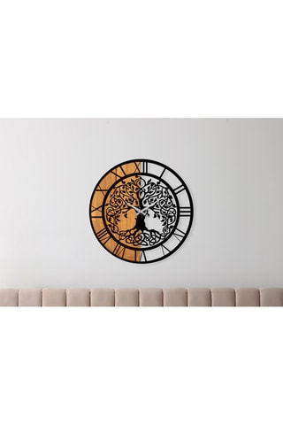 Reloj - 56 cm - Negro y natural