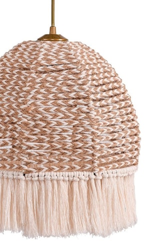 Lámpara de techo - Crudo y marrón claro - 60 W