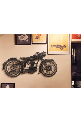 Décoration murale Cafe Racer - 100 x 47 cm - Noir