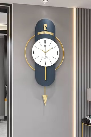 Reloj mural - 40 cm - Azul marino 