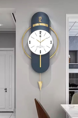 Reloj mural - 40 cm - Azul marino 