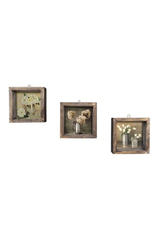 Triptyque en pin UKZM021 - 15 x 15 cm