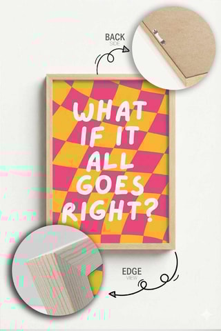 Tableau en bois - 33 x 48 cm