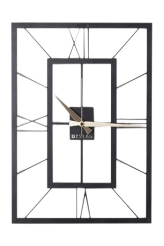 Reloj mural - 49 x 34,5 cm - Negro