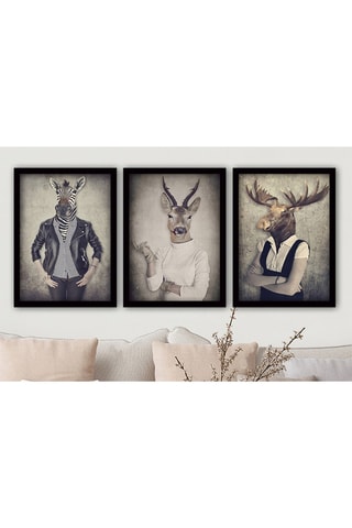 3 tableaux - 35 x 45 cm