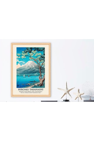 Tableau "Mount Fuji From Lake Yamanaka" Hiroaki Takahashi - 55 x 75 cm