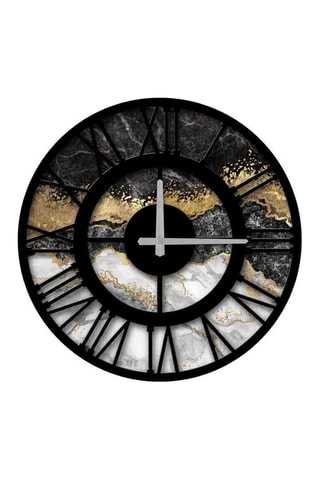 Reloj Negro y dorado