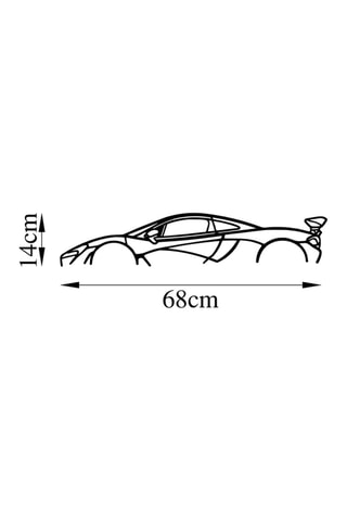 Adorno mural Mclaren P1 Silhouette - Negro - 68 x 14 x 0,15 cm