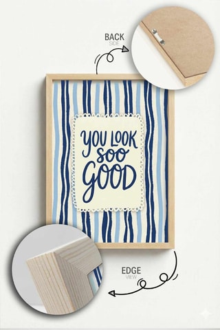 Tableau en bois massif - 33 x 48 cm