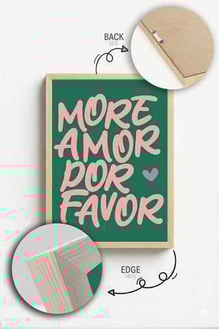 Tableau en bois - 33 x 48 cm