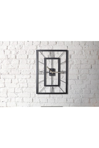 Reloj mural November XL - 70 x 50 cm - Negro