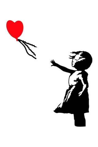 Décoration murale "La petite fille au ballon" - Banksy - 100 x 85 cm