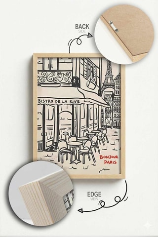 Tableau en bois - 33 x 48 cm