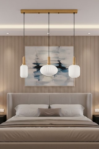 Lámpara de techo - Dorado - 3 x 40 W