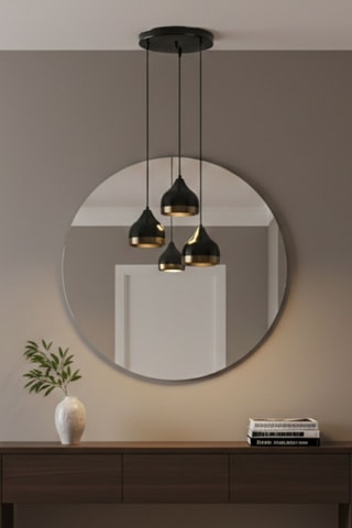 Lámpara de techo - Negro - 3 x 40 W