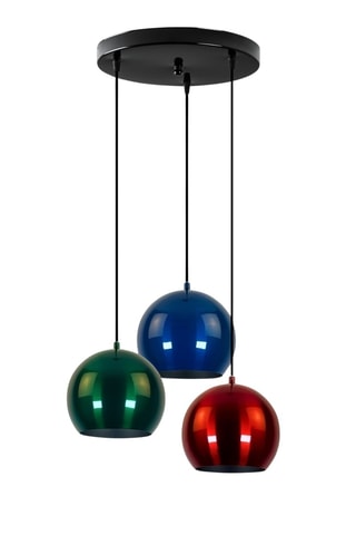 Lámpara de techo - Rojo y verde claro - 3 x 40 W