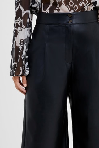 Pantalon wide leg 7/8 Crolenda - Noir