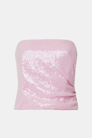 Top bustier Anisha - Rose pâle