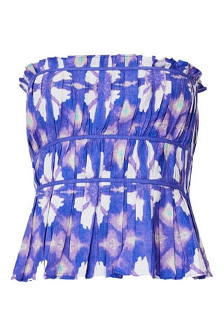 Bustier volanté Dory - Bleu roi