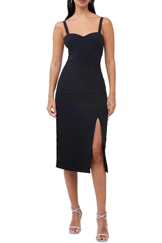 Robe fourreau fendue - Noir