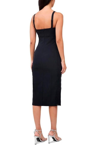 Robe fourreau fendue - Noir