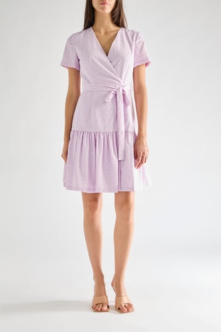 Robe portefeuille Mono - Mauve