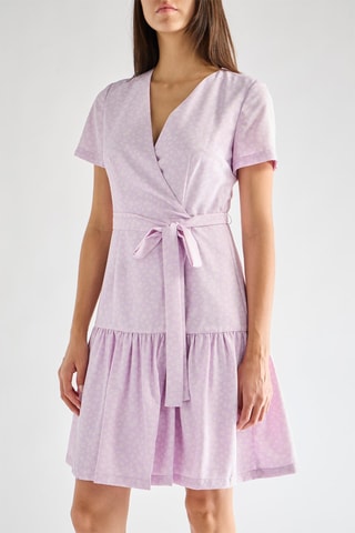 Robe portefeuille Mono - Mauve