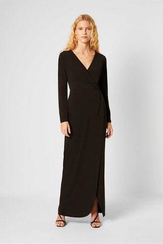 Robe portefeuille Slinky - Noir