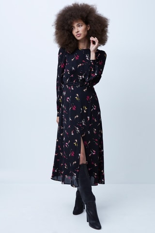 Robe longue Chiara - Noir