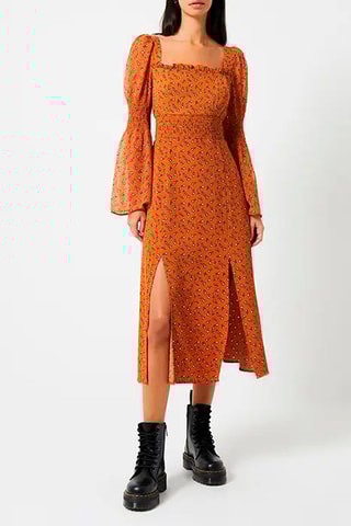 Robe longue Francine - Marron