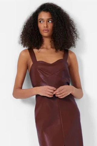 Robe fourreau Crolenda - Marron