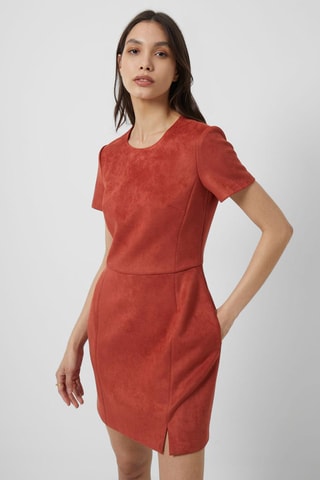 Robe droite Patty - Rouge brique