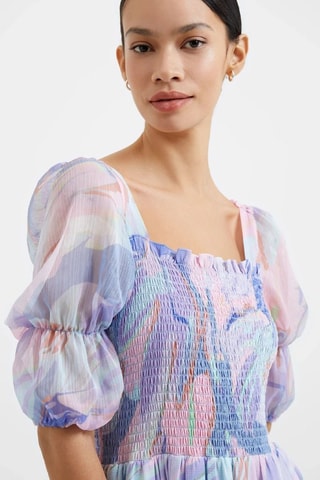 Robe midi Dalla - Bleu