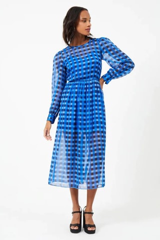 Robe midi Edeline - Bleu