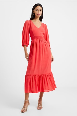 Robe midi Cora - Rouge