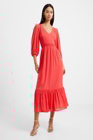 Robe midi Cora - Rouge