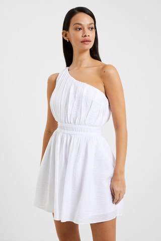 Robe asymétrique Faron - Blanc