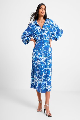 Robe portefeuille Bailee - Bleu cobalt