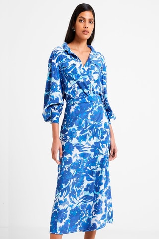 Robe portefeuille Bailee - Bleu cobalt