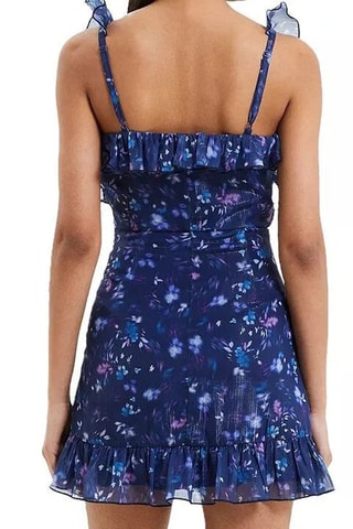 Robe volantée Aden - Bleu marine